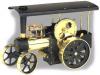 D406 Wilesco Steam Traction Engine in Black & Brass